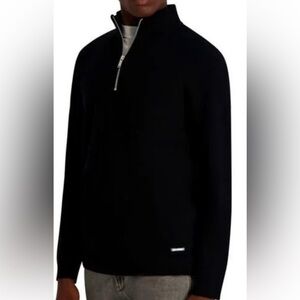 Karl Lagerfeld /Men's M / Black  Stretch Knit Sweater / NWT (sample)